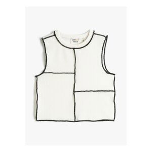 Koton Plain White Girls Undershirt 3skg30007ak