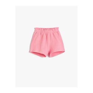 Koton Shorts with Pocket, Elastic Waist, Cotton Cotton