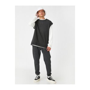 Koton Jogger Sweatpants with Lace-Up Waist.