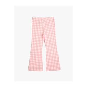 Koton Girls' Wide Leg Pants with Elastic Waist, Cotton