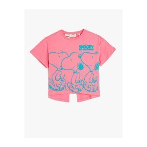 Koton Snoopy Licensed T-Shirt Short Sleeve Crew Neck Cotton