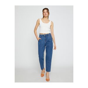 Koton Jeans Pants Loose Fit High Waist - Slouchy Jeans