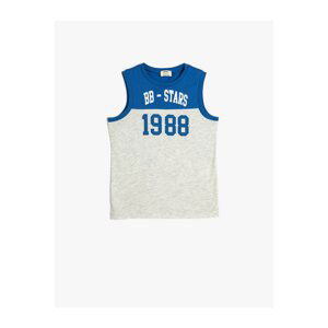 Koton Athlete Printed Sleeveless Crew Neck Cotton