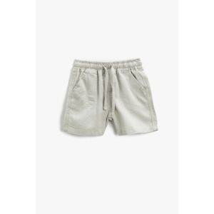 Koton Linen-Mixed Shorts with Tie Waist