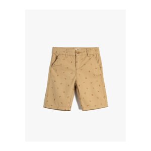 Koton Chino Shorts Printed Cotton Cotton with Pocket