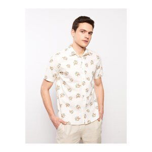 LC Waikiki Men's Regular Fit Short Sleeve Patterned Shirt.