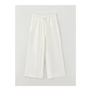 LC Waikiki Women's Trousers with an elastic waist, straight, comfortable fit and Wide Leg.