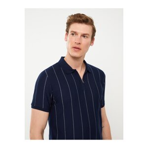 LC Waikiki Polo Neck Short Sleeved Striped Men's T-Shirt