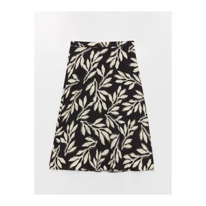 LC Waikiki Women's A-Line Skirt with Elastic Waist, Patterned