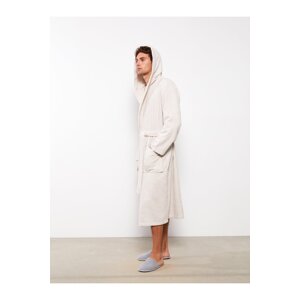 LC Waikiki Straight Long Hooded Men's Bathrobe