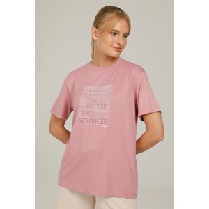 KINETIX SN784 LINA SLOGAN T-SHIRT D PINK Woman Sleeve T-Sh