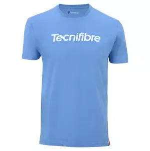 Pánské tričko Tecnifibre  Club Cotton Tee Azur M