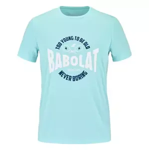 Pánské tričko Babolat  Exercise Graphic Tee Men Angel Blue XL