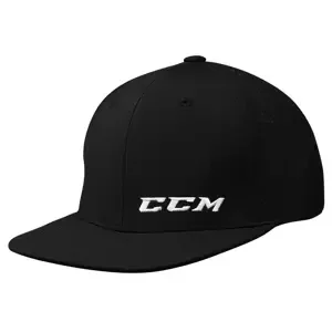 Kšiltovka CCM Small Logo Flat Brim Cap JR, tmavě červená