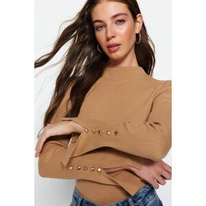 Trendyol Camel Detailed Knitwear Sweater