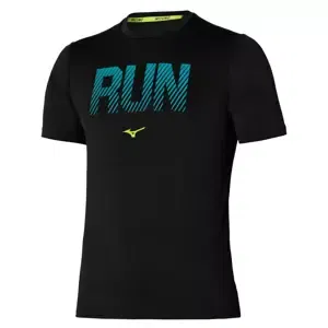 Pánské tričko Mizuno  Core Graphic RUN Tee Black