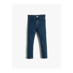 Koton Cotton Jeans. Adjustable Elastic Waist.