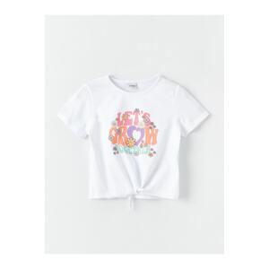 LC Waikiki Crew Neck Printed Short Sleeve Girls' T-Shirt