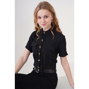 Bigdart 0663 Crop Jacket - Black