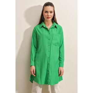 Bigdart 5884 Long Woven Shirt - Green