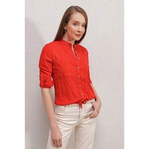 Bigdart 3619 Lace-Up Shirt - Red