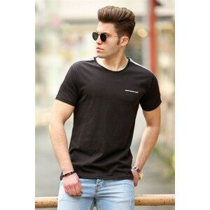 Madmext Basic Black Men's T-Shirt 4513