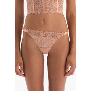 Dagi Salmon Satin Detailed Thong Panties