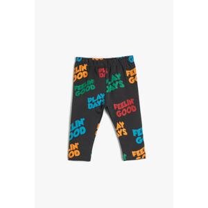 Koton Sweatpants Printed Cotton Elastic Waist