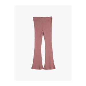 Koton Spanish Leg Trousers, Corduroy, with Elastic Waist.