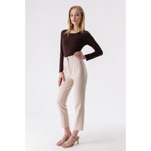 HAKKE High Waist Double-Collar Pants