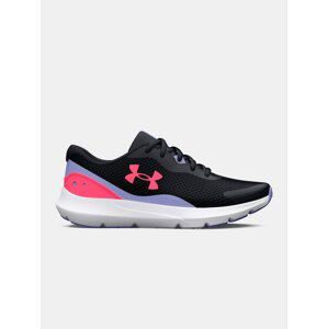 Čierne bežecké tenisky Under Armour UA GGS Surge 3-BLK