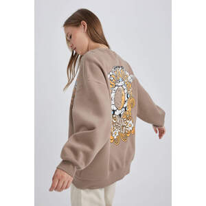 DEFACTO Oversize Fit Printed Sweatshirt