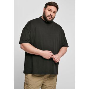 Oversized Mock Neck Tee Black