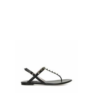 Nine West Muud 3fx Women's Black Flat Sandal