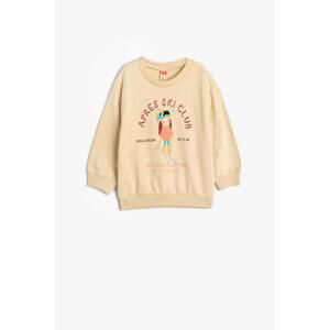 Koton Baby Girl Beige Sweatshirt