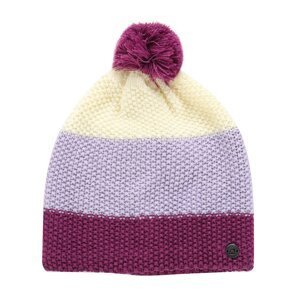 Winter hat with pompom ALPINE PRO DELORE pastel lilac