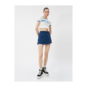 Koton Women's Dark Indigo Shorts & Bermuda