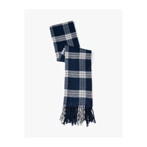 Koton Plaid Scarf Tassel Detailed Soft Textured