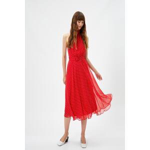 Koton Red Patterned Women's Dress
