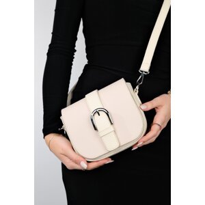 LuviShoes Women's FERRO Cream Crossbody Bag