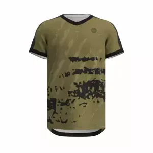 Men's T-Shirt BIDI BADU Pure Wild V-Neck Tee Olive/Dark Grey L