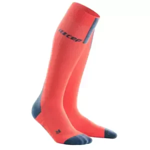 Women's compression knee-high socks CEP 3.0 orange-grey, II