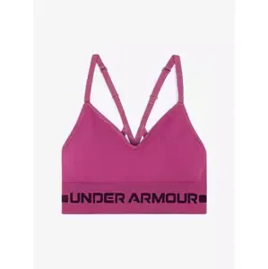 Under Armour Women's Sports Bra Seamless Low Long Bra Pink, LG