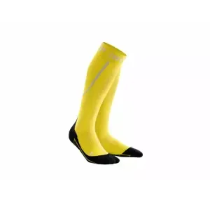 Women's Winter Compression Knee-High Socks CEP Yellow/Black