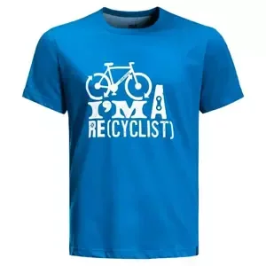 Men's T-shirt Jack Wolfskin Ocean Trail T Blue Pacific
