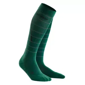 Men's compression knee-high socks CEP Reflective green, III