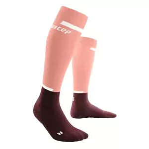 Women's compression socks CEP Rose/Dark Red