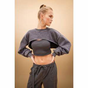 DEFACTO Crop Sweatshirt