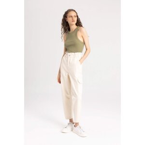 DEFACTO Paperbag High Waist Ankle Length Cargo Pants