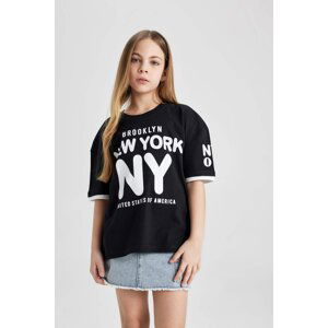 DEFACTO Girl Oversize Fit Short Sleeve T-Shirt